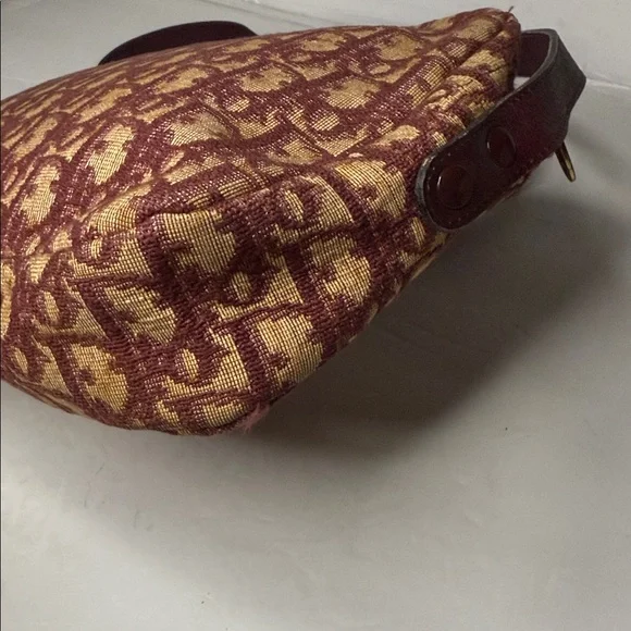 Dior Maroon and Tan Crossbody Bag - Picture 3 of 10